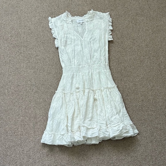 Boho white summer mini dress - Picture 10 of 11